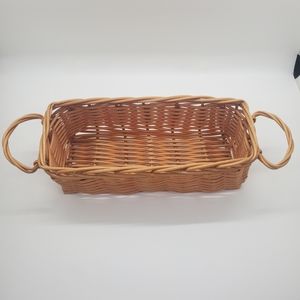 Mini Rectangular Wicker Basket with Handles